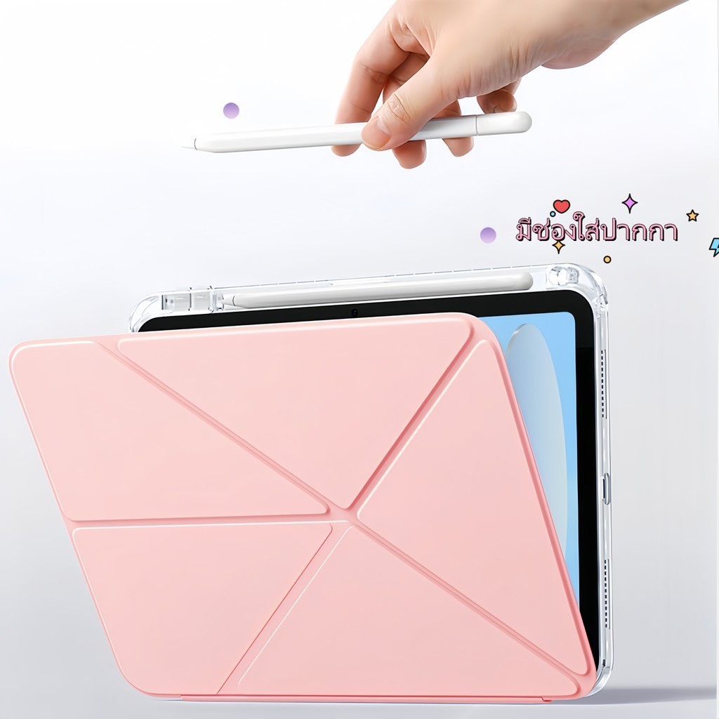 【จัดส่งจากกรุงเทพฯ】เคสใสซัมซุงสำหรับfor Tab S6lite s10lite  S9 A9plus วัสดุอะคริลิเคสมีช่องใส่ปากกา 