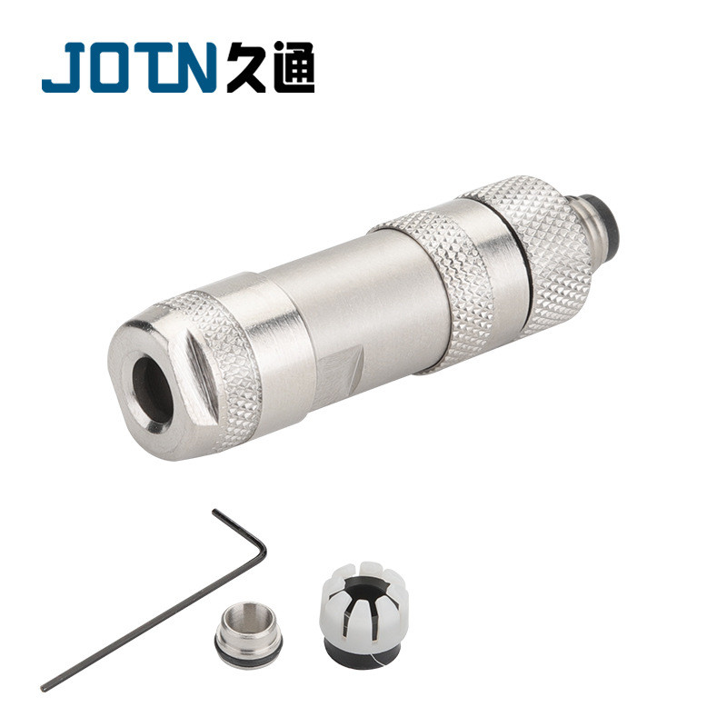 M8 Metal Assembly Connector 3-Core 4-Core พร้อม Shielding Sensor ปลั๊กการบิน Live Connector