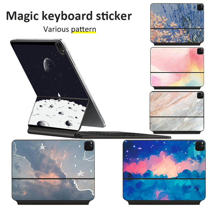 ฟิล์มสําหรับ Magic คีย์บอร์ดสติกเกอร์ผิว 2025 Ipad Air 11/13 นิ้ว M3 นิ้วสติกเกอร์ฝาครอบป้องกันแป้นพิมพ์ Pro M2 M4 ชุด