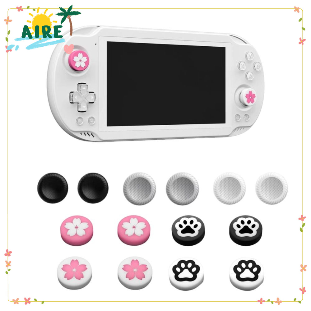 AIRE 4PCS Big จอยสติ๊กหมวก,ซิลิโคนที่มีสีสันเกมคอนโซลจอยสติ๊ก Rocker,อุปกรณ์เสริมลื่นเปลี่ยนหมวกสําห