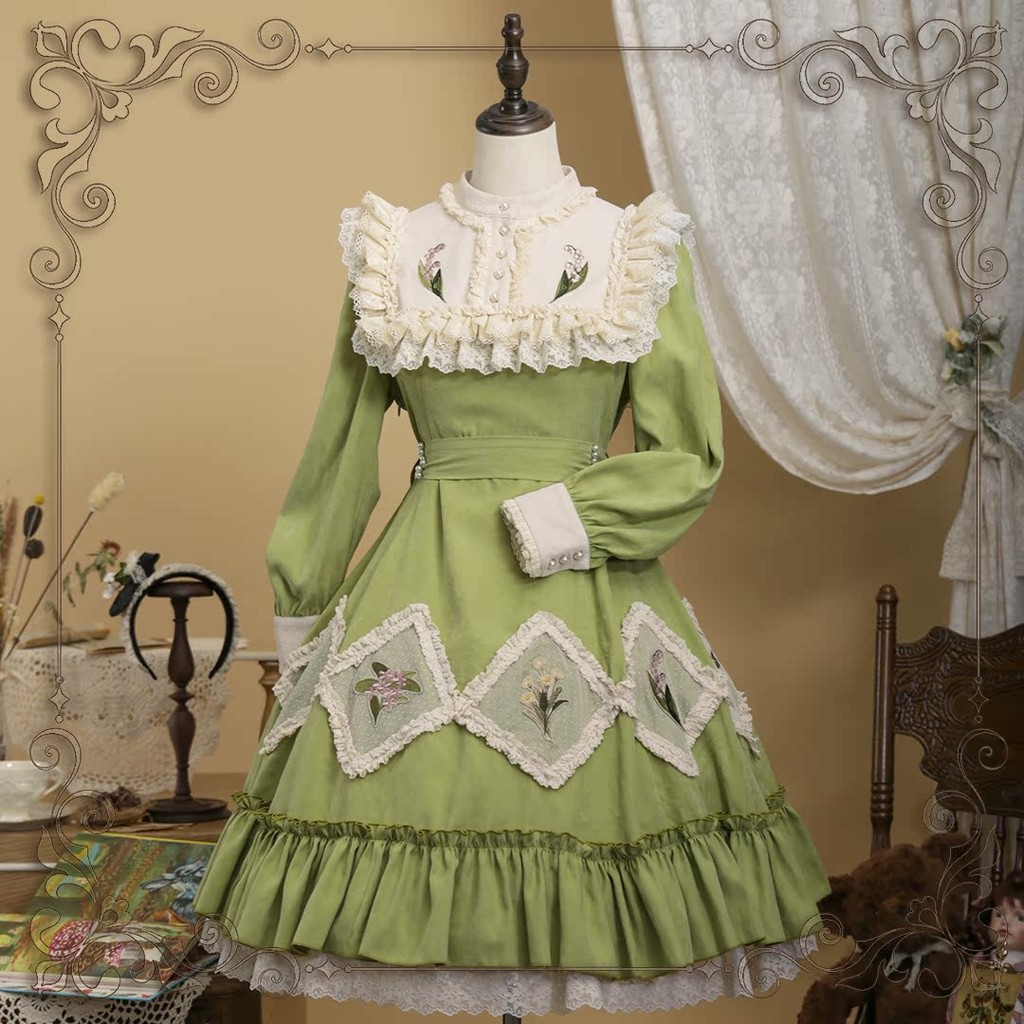 พร้อมสต็อก [KS Star Box Design] Lily of the Valley Illustrated Book Original Elegant Retro ปัก Dotte