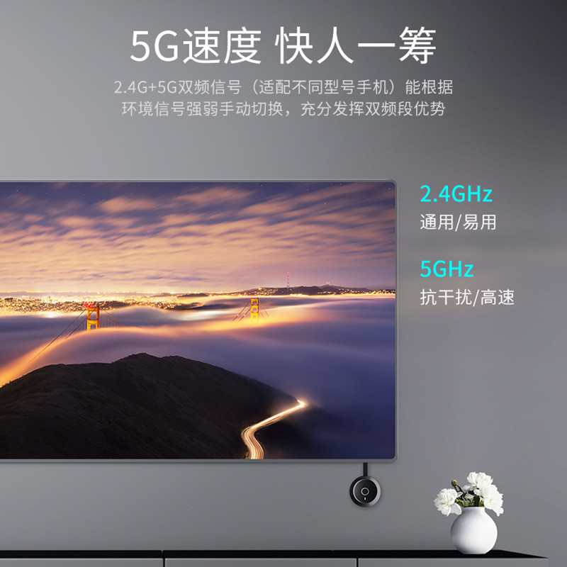 สไตล์ใหม่เหมาะสําหรับ Google chromecast G20 HD โทรศัพท์มือถือหน้าจอโปรเจคเตอร์ไร้สาย HDMI สแกนรหัสอุ