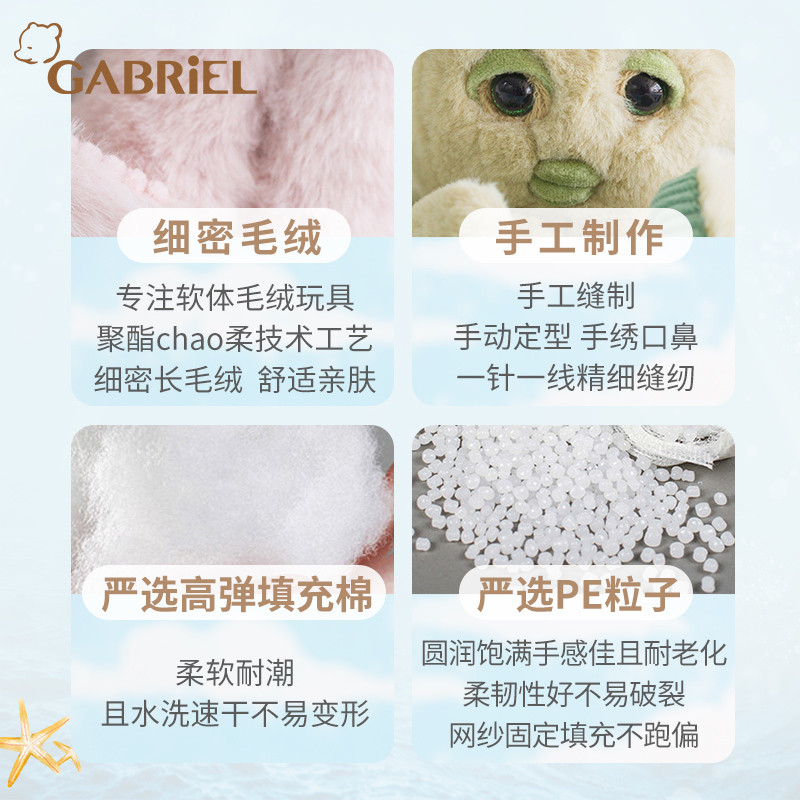 Gabriel Gabriel Plush Toy ตุ๊กตาปลาหมึกยักษ์ตุ๊กตาส่งของขวัญสาวน้อยตุ๊กตาของขวัญวันเกิด