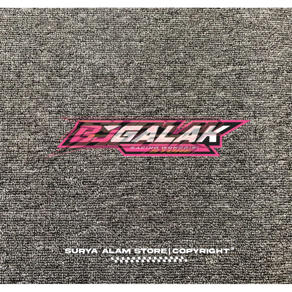 BJ Galik Workshop สติ๊กเกอร์ตัด Racing Workshop