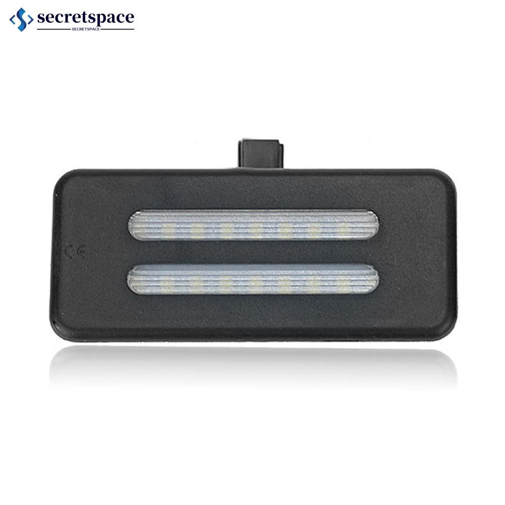 SECRETSPACE 1PC รถ LED ภายใน Sun Visor Vanity กระจกโคมไฟอ่านหนังสือสําหรับ BMW X5 E70 X3 F25 E90 E91
