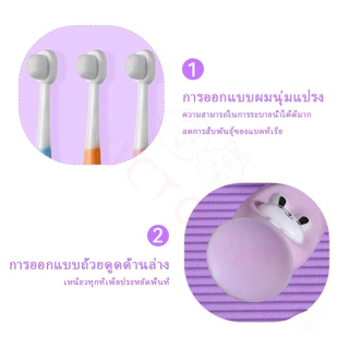 VICTOKY แปรงฟันเด็ก แปรงสีฟันเด็ก แปรงเด็ก ลายการ์ตูน ขนนุ่ม แปรงฟันทารก รักษาสุขอนามัยในช่องปากของทารก
