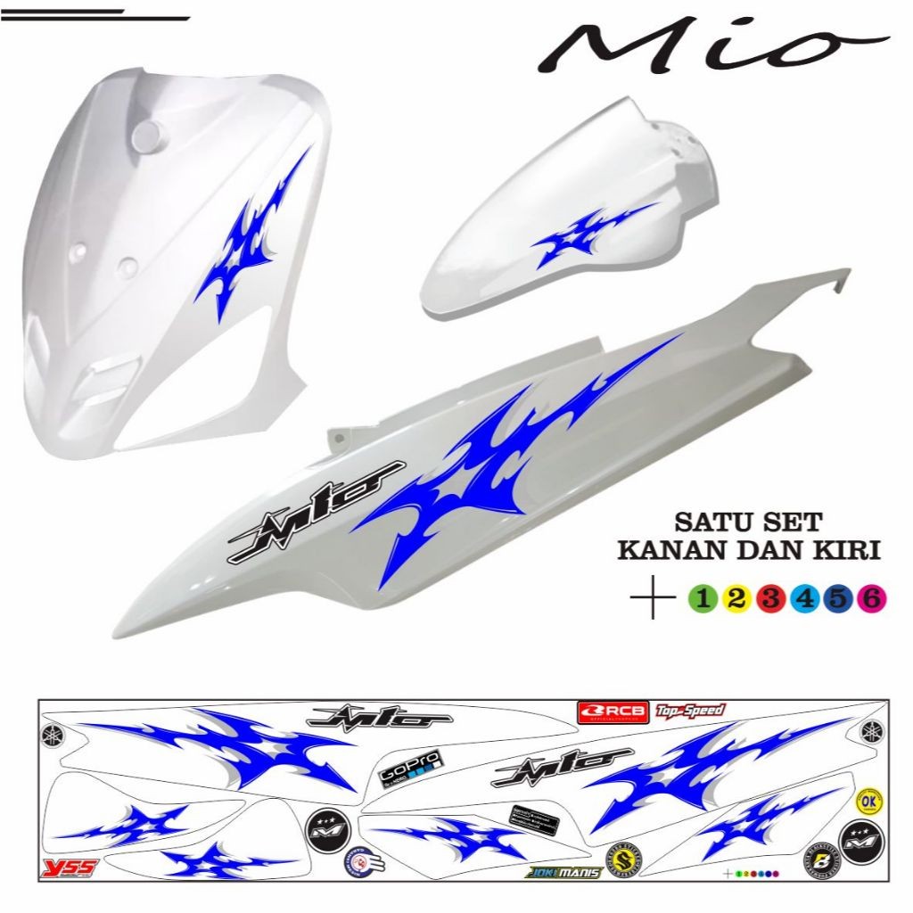 VARIATION OF MIO OLD MIO SMILE STRIPING สติ๊กเกอร์, COOL VARIATIONS, MIO สติ๊กเกอร์, สติ๊กเกอร์ MOTI