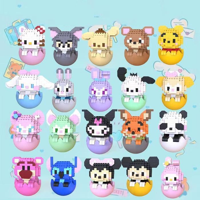 [NEW] ของเล่นตัวต่อ รูปการ์ตูนน่ารัก Tumbler ของเล่นฝึกสมาธิ พร้อมส่งจากไทย