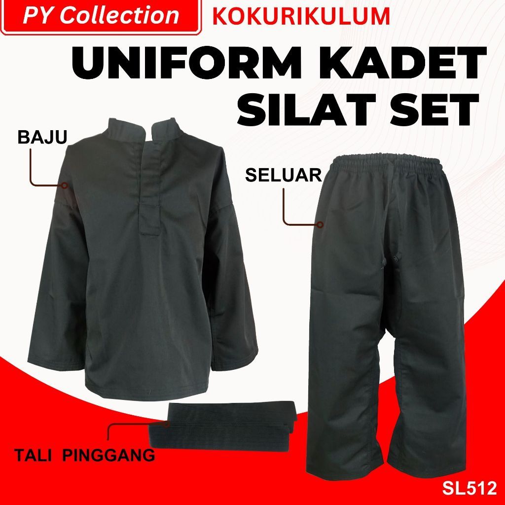 SILAT / UNIFORM CADET SILAT PAIR (LONG SLEEVE FULL SET) SL512