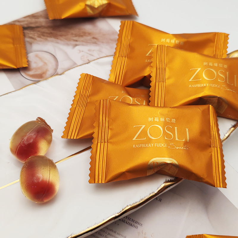 2025 สินค้าใหม่ UK ZOSLI ZOSLI Raspberry Flavoured Gummy Casual Snacks หมั้นของที่ระลึกขนมแต่งงานมูล