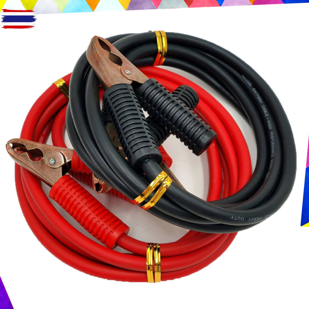 AM-TOOL สายพ่วงแตเตอร์รี่ รถยนต์ HL603-25B พร้อมคีมจัแตเตอร์รี่ ขนาดทองแดง 3.8 sqmm. สายยาว 2.5 เมตร