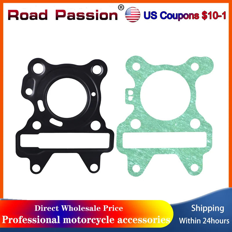รถจักรยานยนต์เครื่องยนต์กระบอกปะเก็นชุดสําหรับ Yamaha XC50H Vino BX50 NS50F XF50Y XF50L YW50FX CE50D