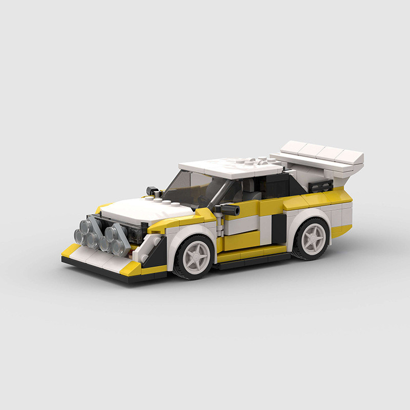 Audi Quattro S1 กีฬารถ Racing ใช้งานร่วมกับ Lego moc Building Block ของเล่นประกอบของขวัญวันเกิดเด็กช