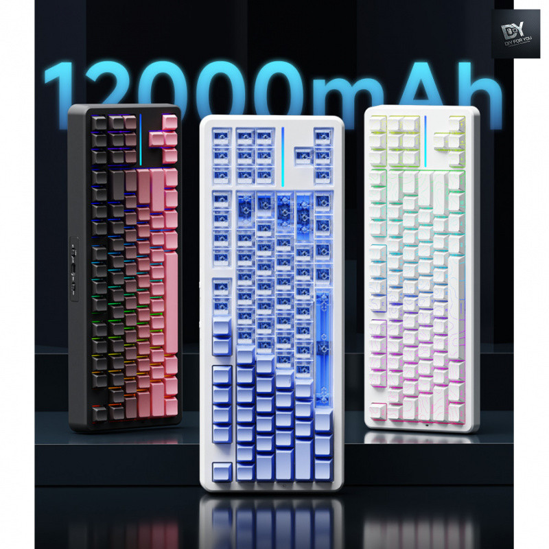 DIY FOR YOU X X87 RGB คีย์บอร์ดแบบกลไกไร้สายบลูทูธสามโหมดแกนแม่เหล็กพิเศษเกมสําหรับเล่นเกมโดยเฉพาะ