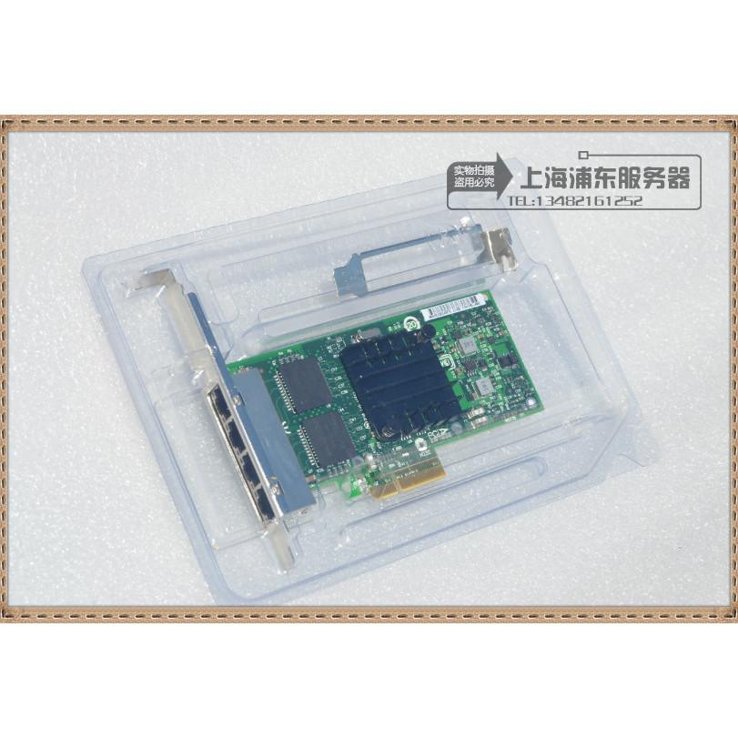 ยี่ห้อใหม่ Intel 82580 I340-T4 E1G44HT PCI-E 4 พอร์ตสี่พอร์ตการ์ดเครือข่าย ESXI Soft Router