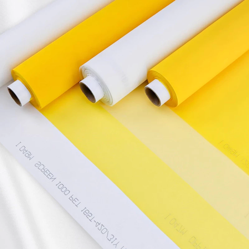 3เมตร127เซนติเมตรโพลีเอสเตอร์หน้าจอพิมพ์ตาข่ายผ้าไหมสีขาวหน้าจอพิมพ์ผ้าตาข่ายสูงความตึงเครียดตาข่ายลายฉลุทําหมึกชิ้นส่วน