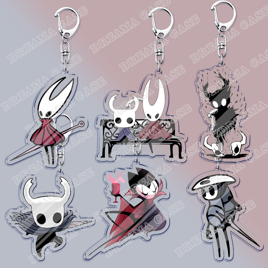 Hollow Knight พวงกุญแจอุปกรณ์เสริมกระเป๋า Charms เกมพวงกุญแจพวงกุญแจเครื่องประดับแฟน Freins ของขวัญ