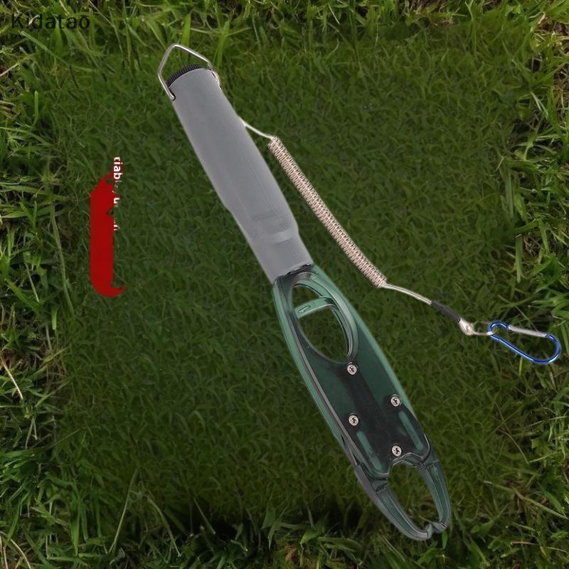 Kidatao อุปกรณ์ตกปลา รวม Lip Gripper และ Hand Grip แบบพกพาจากอลูมิเนียม มาพร้อมเครื่องชั่งน้ำหนัก