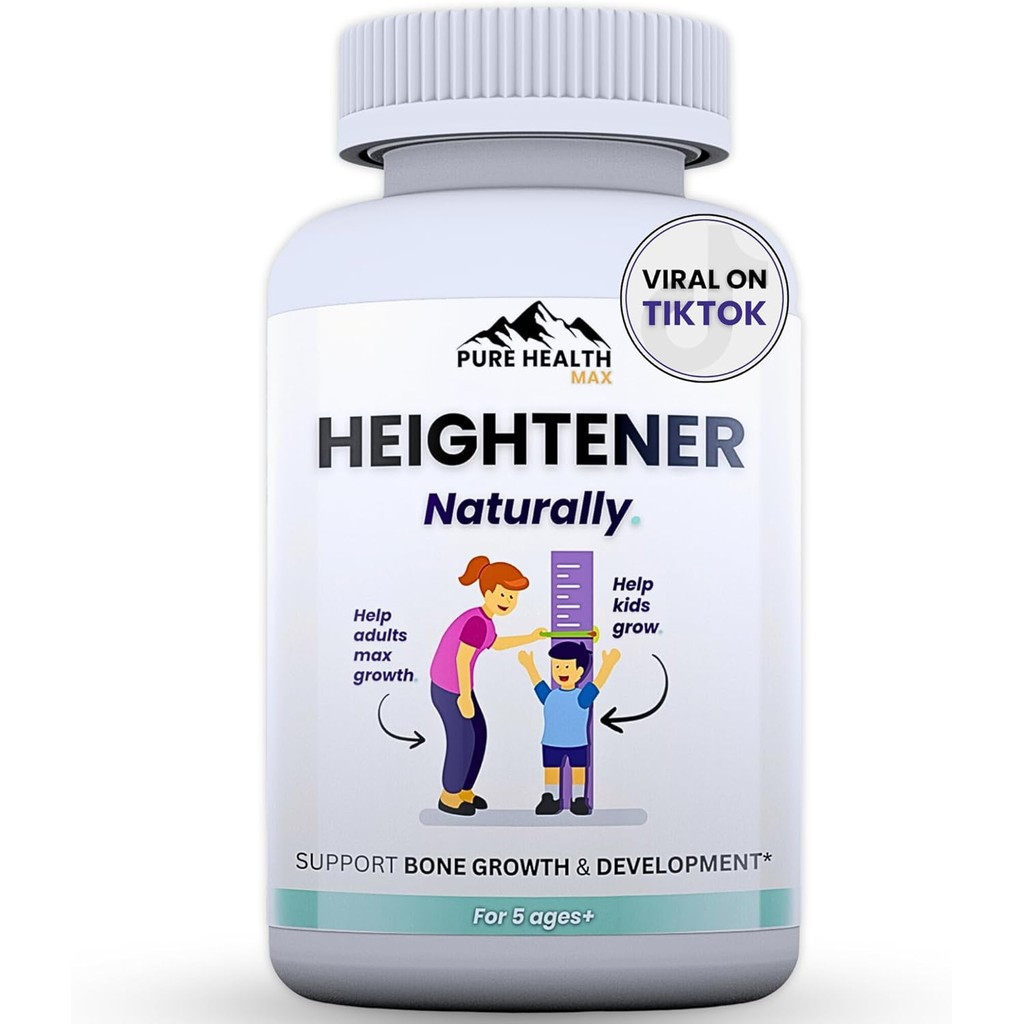 เพิ่มความสูง - อาหารเสริมการเจริญเติบโตความสูงตามธรรมชาติสําหรับเด็กวัยรุ่นและผู้ใหญ่เพื่อเพิ่มความแ