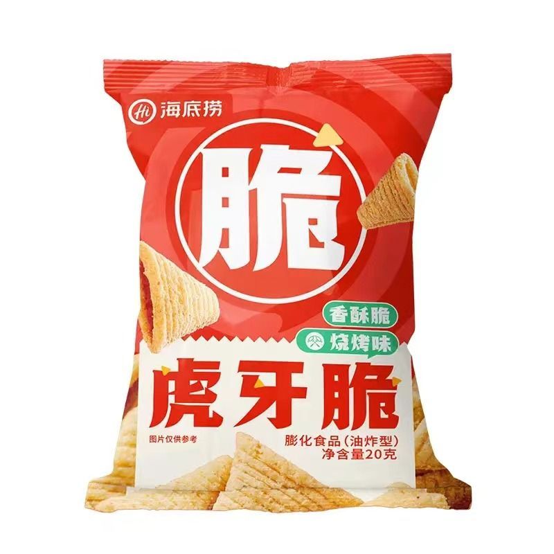 Haidilao Guoba Pot Huya Snacks แพ็คเกจเล็ก บาร์บีคิวกรอบ มุมกรอบ มุมคมสบาย ๆ บรรเทา Glutton Store Snacks20251020