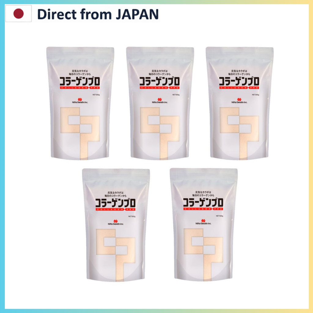 Nitta Gelatin Collagen Powder Collagen Pro 300g Set of 5