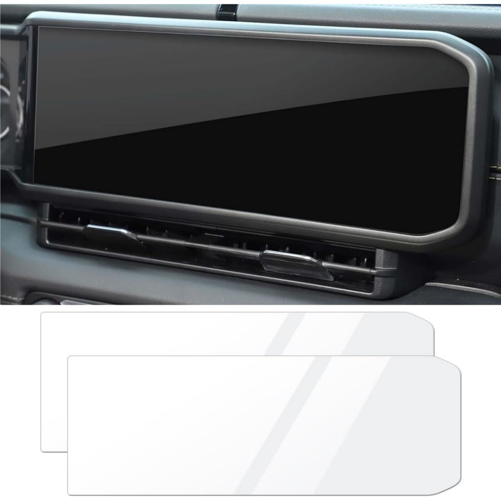 2-PACK ฟิล์มกระจกนิรภัยหน้าจอสัมผัสสําหรับ Jeep Wrangler JL JT 4XE 2024 12.3 นิ้วจอแสดงผลนําทางหน้าจ