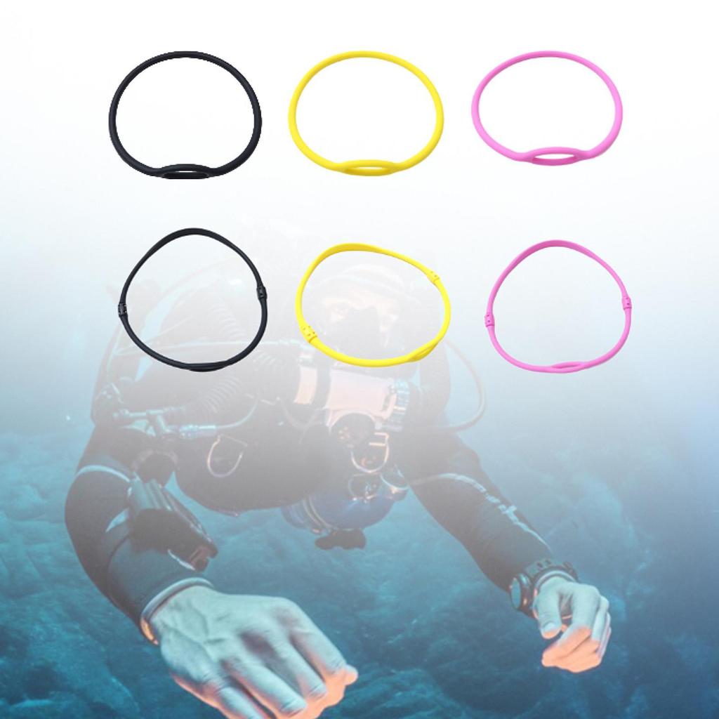 อุปกรณ์เสริมการดำน้ำ สร้อยคอนำ.way.สำรองสำหรับ BCD ความยืดหยุ่น 56 ซม.