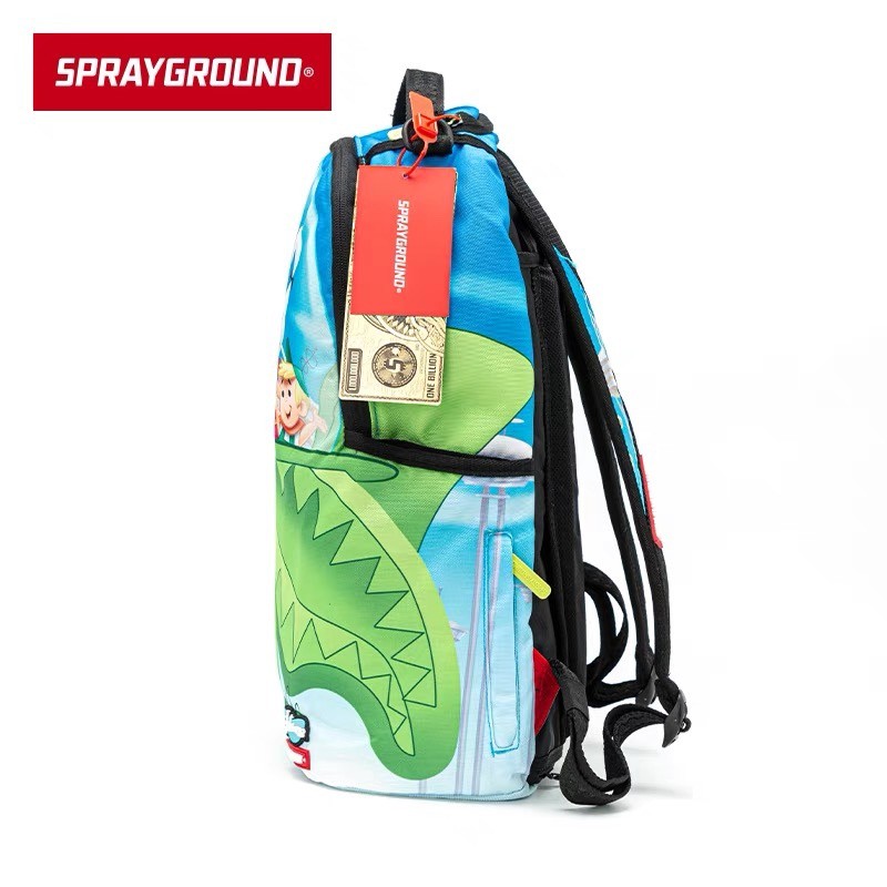 Dashui Goods SprayGround Shark Mouth JETSONS Joint Backpack 5765 ภาพถ่ายไม่คืนเงินไม่แลกเปลี่ยน