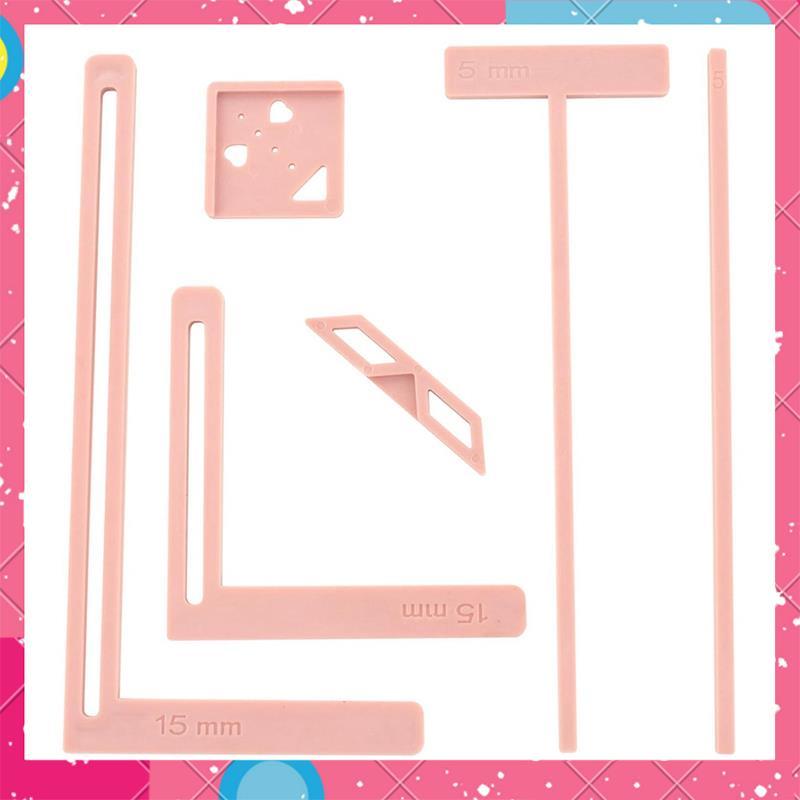 Scrapbooking เครื่องมือสําหรับ Bookbinding 6 ชิ้นง่ายสําหรับ, Great Stencils เครื่องตัดท่องเที่ยวชุดสามารถทําเป็นโน้ตบุ๊คสีชมพู wp5mtxunenn9.th