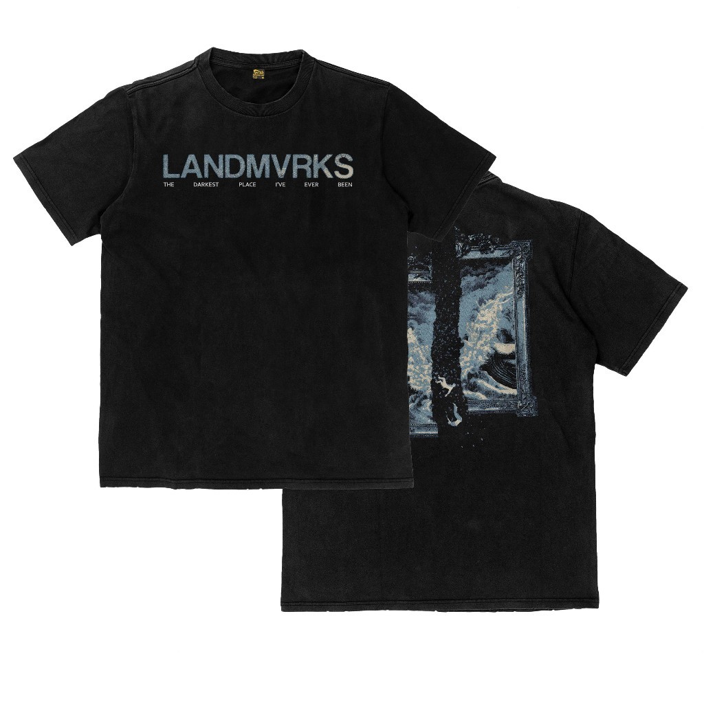 Landmvrks แยก Darkest Place Ive Ever Been Flexinc Band เสื้อยืดหนา 16s Heavyweight เสื้อยืดS-5XL