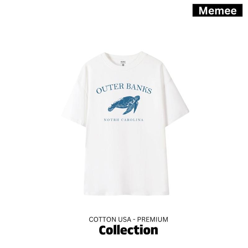 สินค้าใหม่ S-6XL >เสื้อยืด COTTON USA ผ้าหนานิ่ม(Outer banks)