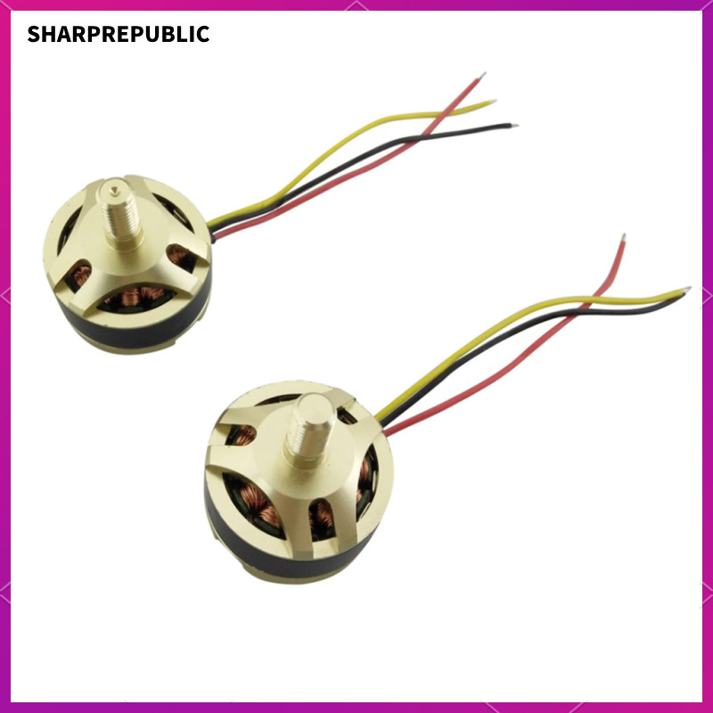 [Sharprepublic] มอเตอร์ไร้แปรงถ่าน 2 ชิ้น Cw Ccw สําหรับเฮลิคอปเตอร์ X4 H501s H501c Quadcopter
