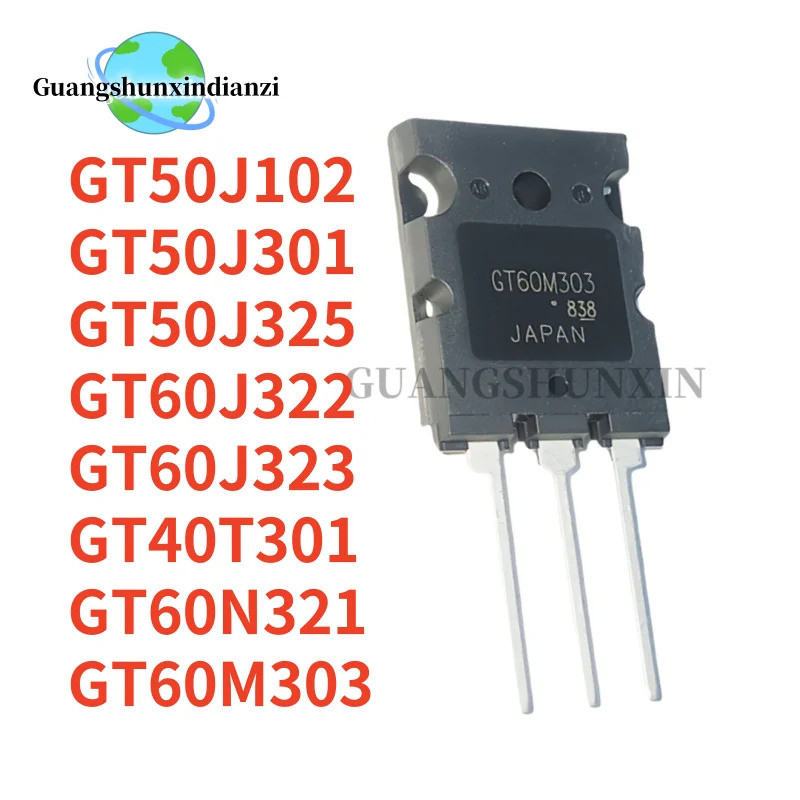 5pcs GT60J323 GT60M303 GT40T301 GT60N321 GT50J301 GT50J325 GT50J102 GT60J322 TO-264 Field Effect ทรา