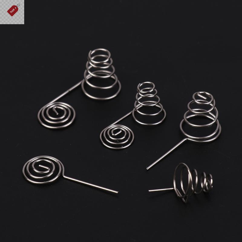 ALIK 5PCS AAA แบตเตอรี่ NIckel ลวดฤดูใบไม้ผลิ AA แบตเตอรี่ลบและบวกขดลวดฤดูใบไม้ผลิแผ่น DIY อุปกรณ์เสริม TH