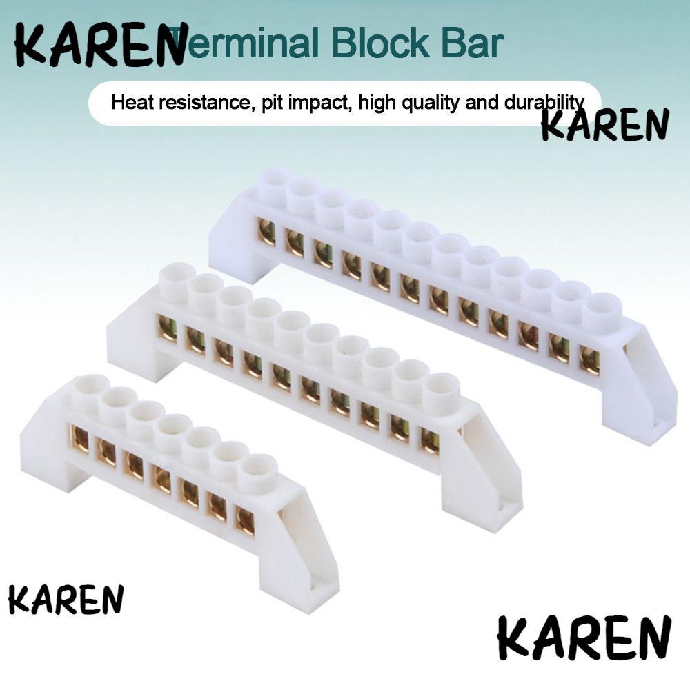 KARENGOODS Zero Row, With Hole Screw Brass Grounding Terminal Block, Screw Connector Multi-specifica