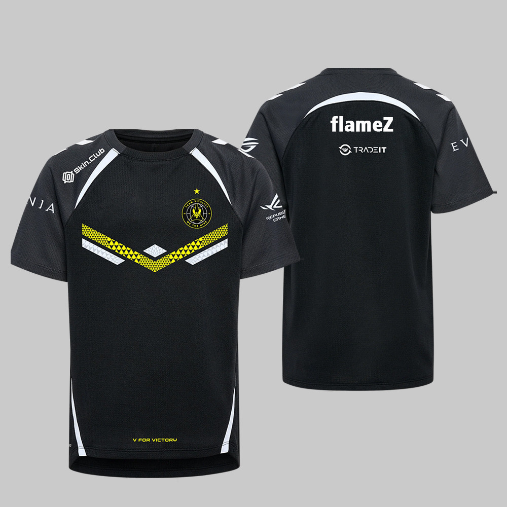 [ขายร้อน]Team Vitality 2025 CS2 VIT Champion Esports Jersey CSGO Major Training Uniform Unisex Stree