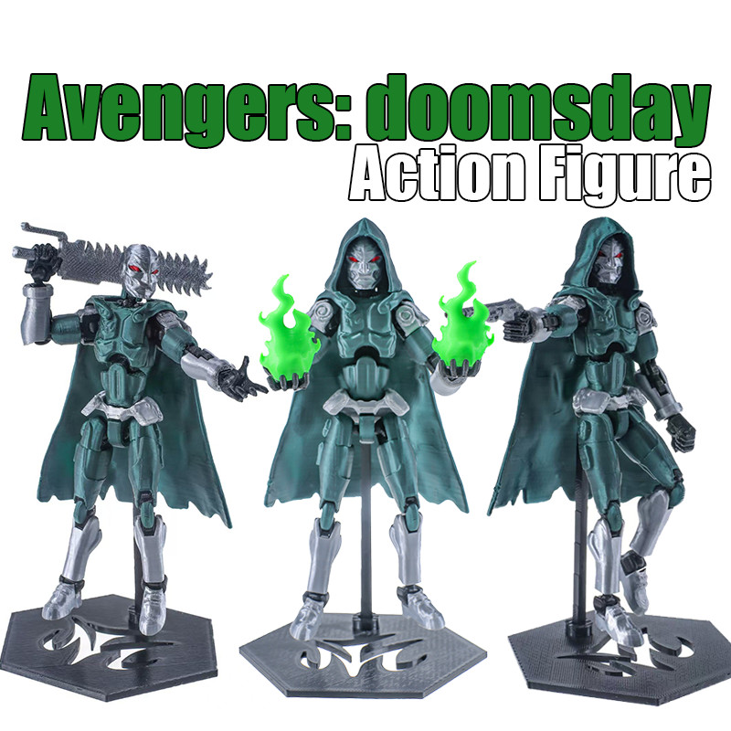 Lucky 13 Action Figure Doctor Doom Avengers: doomsday Marvel Action Figure 3D การพิมพ์ของเล่น Spider