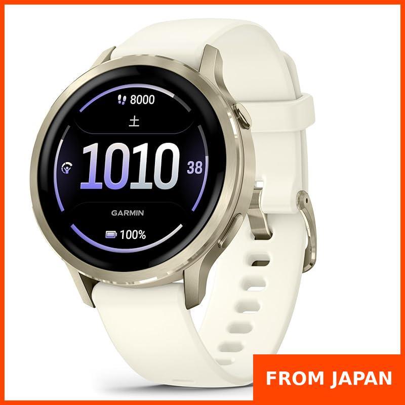 GARMIN Venu 4 Lunar Gold/Bone 41mm Smartwatch with AMOLED Display, Long Battery Life, Health and Fit