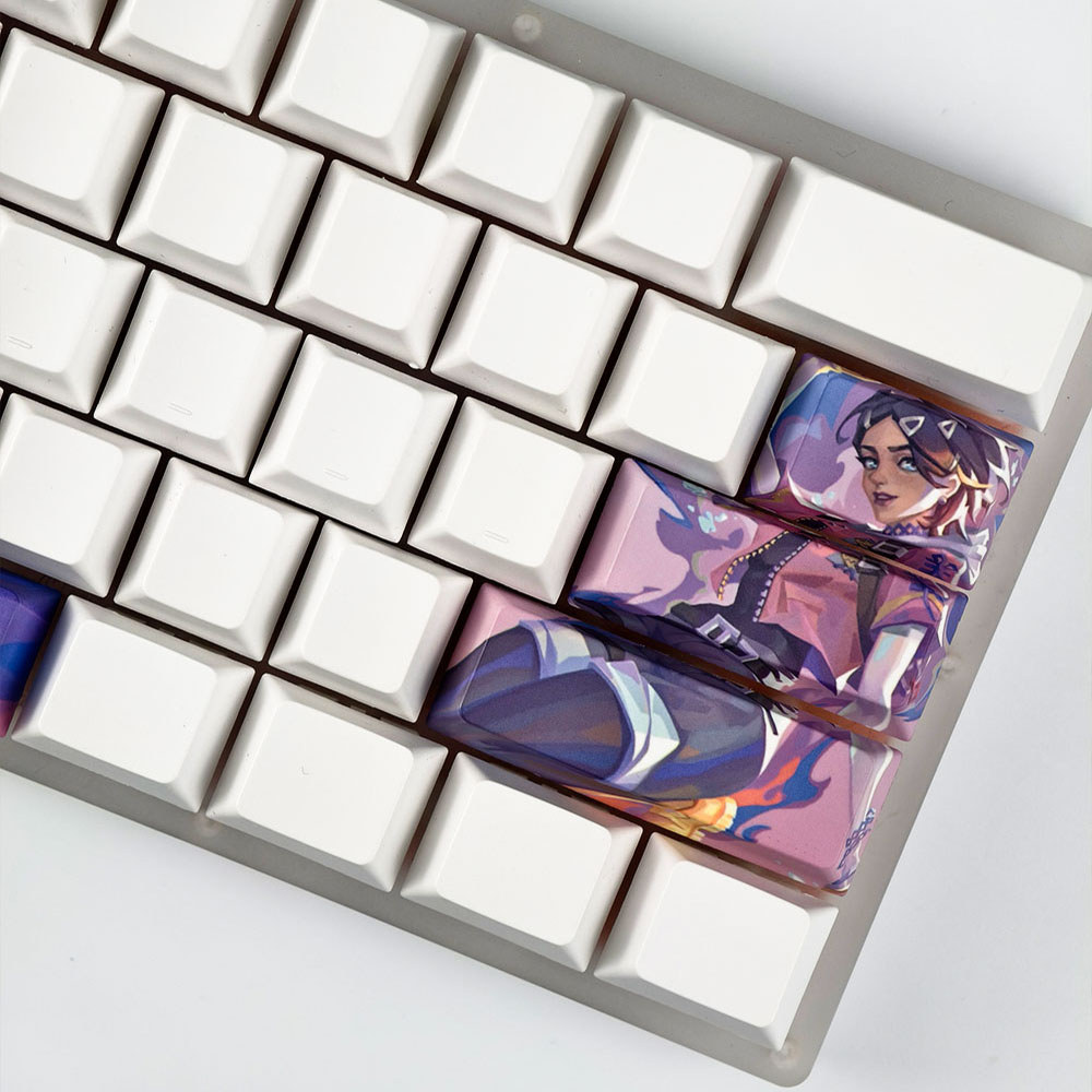 Clove Keycaps 12pcs Cherry Profile PBT Dye Sublimation Mechanical Keycaps Aula Madlion Wooting Valor