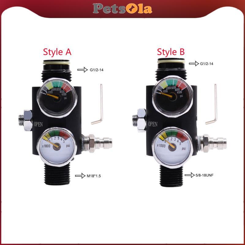 [PETSOLA] วาล์วลดความดันขวด, วาล์วหมุนเวียนดําน้ํามืออาชีพ 4500PSI/5000PSI สําหรับกีฬาทางน้ํา