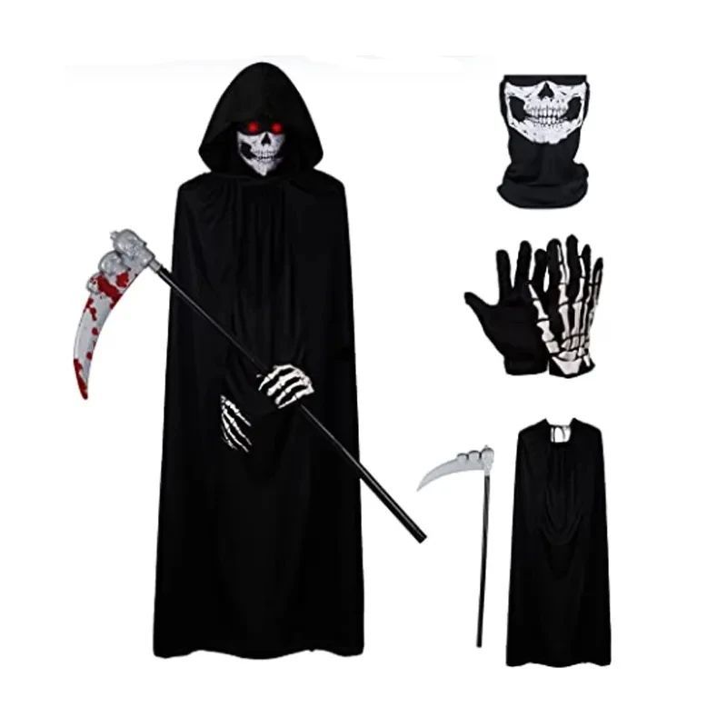 ชุดคอสเพลย์ ชุดผีไทย 2025 Halloween cosplay costume: Grim Reaper, terrifying skel