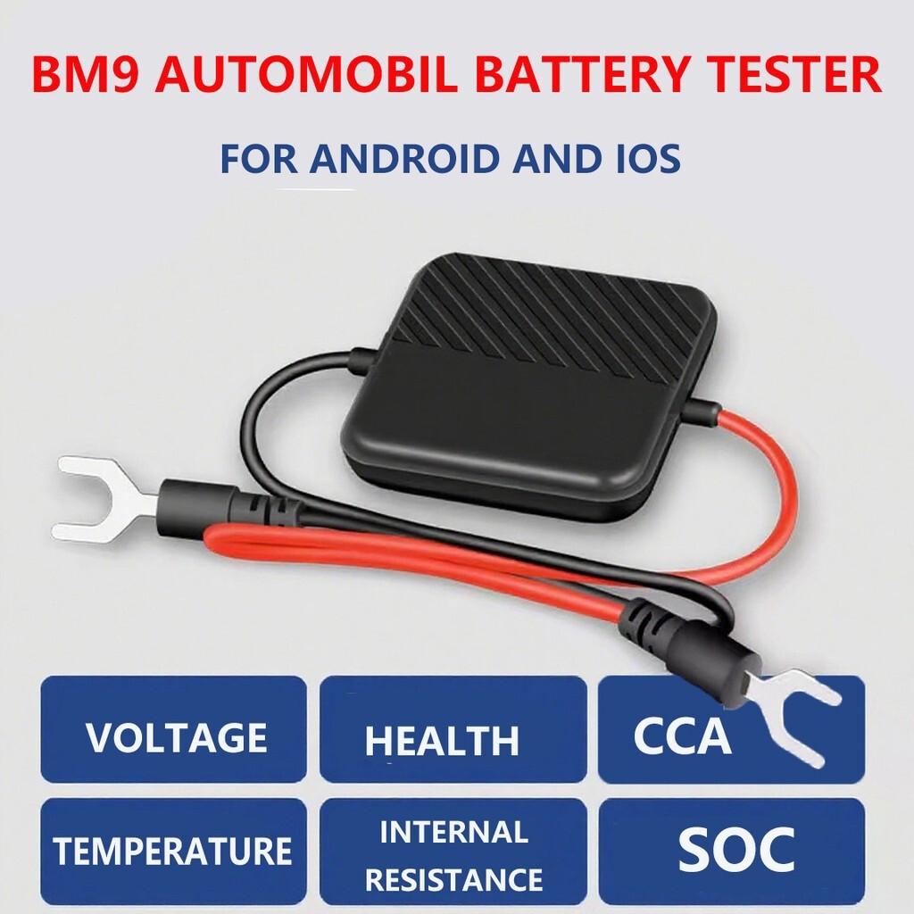BM9 Car Battery 12/24V Power Tester APP Mobile Bluetooth Battery Voltage Health Value Tester