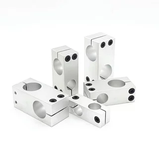 FXC ตัวยึดแกนเหล็ก 2ทาง ขนาด 6mm-20mm Aluminum Alloy Optical Axis Cross Clamp Joint ตัวยึดแกนออปติคอลแบบตั้ง ตัวจับยึ...