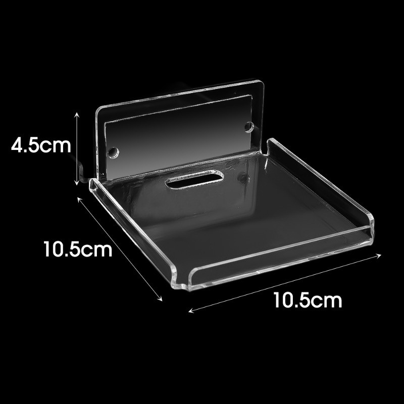 ชั้นวางกล้องมีรูสายลอด ขายึดติดผนังเป็นกาวอย่างดี สามารถถอดถาดวางออกจากแผ่นกาวได้ ใช้งานได้หลากหลาย ช่วยประหยัดพื้นที่ - รูปที่ 7