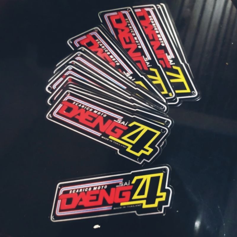 Daeng sai4 Emblem Aluminium นูนท่อไอเสีย