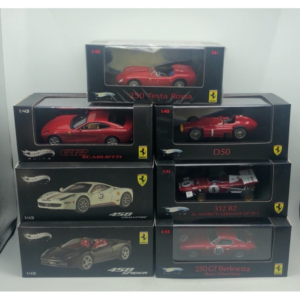 Hotwheels Old Goods Hotwheels 1: 43 Premium ELITE Racing Sports Car Model 1) N5593 250 Testa Rossa 2
