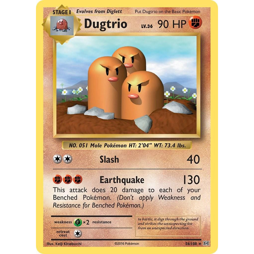 [Binder Condition] Dugtrio 56 Pokemon Evolutions
