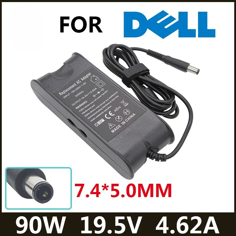 19.5V 4.62A 90W 7.4*5.0 มม.AC แล็ปท็อปสําหรับ Dell E4300 E5410 E6320 E6400 E6430 3521for dell inspir