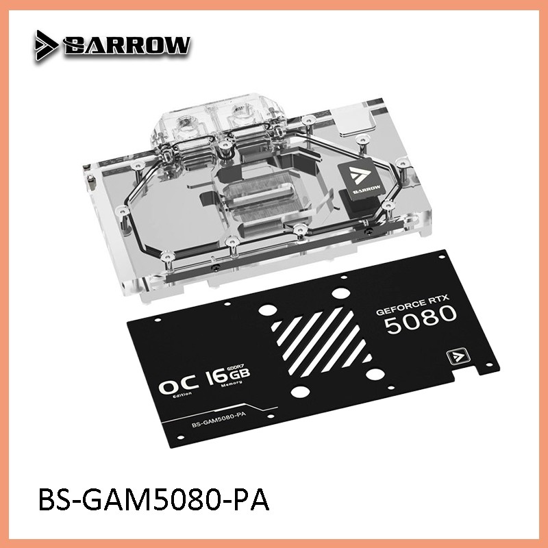 Barrow full coverage GPU Block สําหรับ GALAX RTX 5080 /5070 Ti 1-Click OC / Magic Blade/ Gainward RT