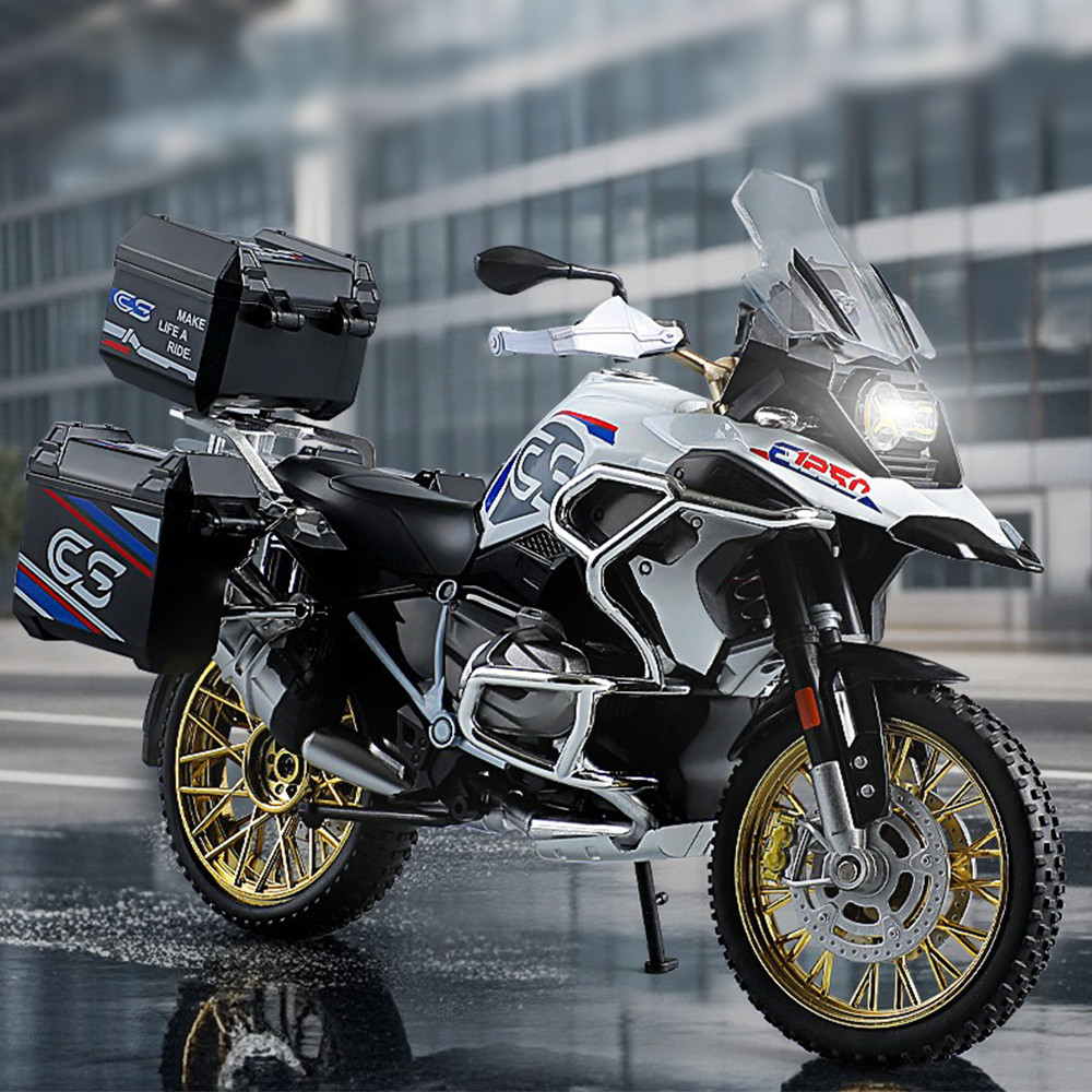 KLT 1:10 BMW R1250GS รถจักรยานยนต์ Diecast รุ่นรถโลหะผสมรถของเล่นคอลเลกชันของขวัญสําหรับเด็กเด็กผู้หญิง - รูปที่ 4